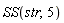 SS(str, 5)