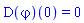 (D(varphi))(0) = 0