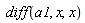 diff(a1, x, x)