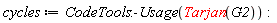 cycles := CodeTools:-Usage(Tarjan(G2))