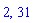2, 31