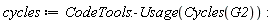 cycles := CodeTools:-Usage(Cycles(G2))