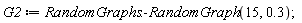 G2 := RandomGraphs:-RandomGraph(15, .3)