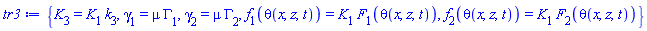 {K[3] = K[1]*k[3], gamma[1] = mu*Gamma[1], gamma[2] = mu*Gamma[2], f[1](theta(x, z, t)) = K[1]*F[1](theta(x, z, t)), f[2](theta(x, z, t)) = K[1]*F[2](theta(x, z, t))}