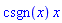 csgn(x)*x
