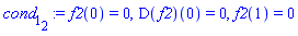 f2(0) = 0, (D(f2))(0) = 0, f2(1) = 0