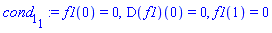 f1(0) = 0, (D(f1))(0) = 0, f1(1) = 0