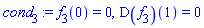 f[3](0) = 0, (D(f[3]))(1) = 0