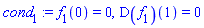 f[1](0) = 0, (D(f[1]))(1) = 0