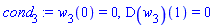 w[3](0) = 0, (D(w[3]))(1) = 0