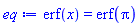 erf(x) = erf(Pi)