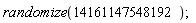 randomize(14161147548192)