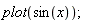plot(sin(x))