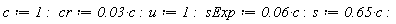 c := 1: