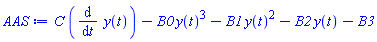 C*(diff(y(t), t))-B0*y(t)^3-B1*y(t)^2-B2*y(t)-B3