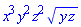 x^3*y^2*z^2*(y*z)^(1/2)