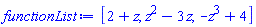 [2+z, z^2-3*z, -z^3+4]