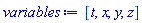 [t, x, y, z]