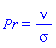 Pr = nu/sigma