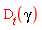 D[t](gamma)