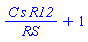 C*s*R12/RS+1