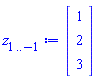 Vector(3, {(1) = 1, (2) = 2, (3) = 3})