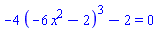 -4*(-6*x^2-2)^3-2 = 0