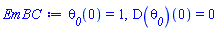 theta__0(0) = 1, (D(theta__0))(0) = 0