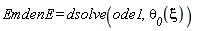 EmdenE = dsolve(ode1, `&theta;__0`(xi))