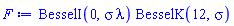 BesselI(0, sigma*lambda)*BesselK(12, sigma)