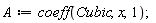 A := coeff(Cubic, x, 1)