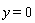 y = 0