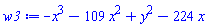 -x^3-109*x^2+y^2-224*x