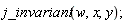 j_invariant(w, x, y)