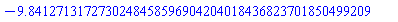 -9.8412713172730248458596904204018436823701850499209