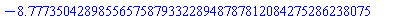 -8.7773504289855657587933228948787812084275286238075