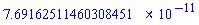 0.769162511460308451e-10