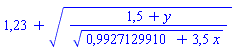 Parse:-ConvertTo1D, "invalid input %1", Typesetting:-mprintslash([Typesetting:-mrow(Typesetting:-mn("1,23"), Typesetting:-mo("&plus;"), Typesetting:-msqrt(Typesetting:-mfrac(Typesetting:-mrow(Typesetting:-mn("1,5"), Typesetting:-mo("&plus;"), Typesetting:-mi("y")), Typesetting:-msqrt(Typesetting:-mrow(Typesetting:-mn("0,9927129910"), Typesetting:-mo("&plus;"), Typesetting:-mrow(Typesetting:-mn("3,5"), Typesetting:-mo("&InvisibleTimes;"), Typesetting:-mi("x")))))))], [Typesetting:-mrow(Typesetting:-mn("1.23"), Typesetting:-mo("&plus;"), Typesetting:-msqrt(Typesetting:-mfrac(Typesetting:-mrow(Typesetting:-mn("1.5"), Typesetting:-mo("&plus;"), Typesetting:-mi("y")), Typesetting:-msqrt(Typesetting:-mrow(Typesetting:-mn("0.9927129910"), Typesetting:-mo("&plus;"), Typesetting:-mrow(Typesetting:-mn("3.5"), Typesetting:-mo("&InvisibleTimes;"), Typesetting:-mi("x")))))))])
