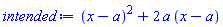 (x-a)^2+2*a*(x-a)