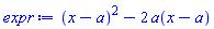 (x-a)^2-2*a(x-a)