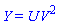Y = U*V^2