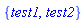 {test1, test2}