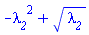 -lambda__2^2+lambda__2^(1/2)