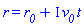 r = r__0+I*v__0*t