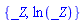 {_Z, ln(_Z)}
