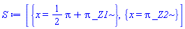 [{x = (1/2)*Pi+Pi*_Z1}, {x = Pi*_Z2}]