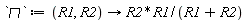 `&sqcap;` := proc (R1, R2) options operator, arrow; R2*R1/(R1+R2) end proc