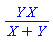 Y*X/(X+Y)