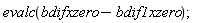 evalc(bdifxzero-bdif1xzero)