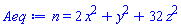 n = 2*x^2+y^2+32*z^2